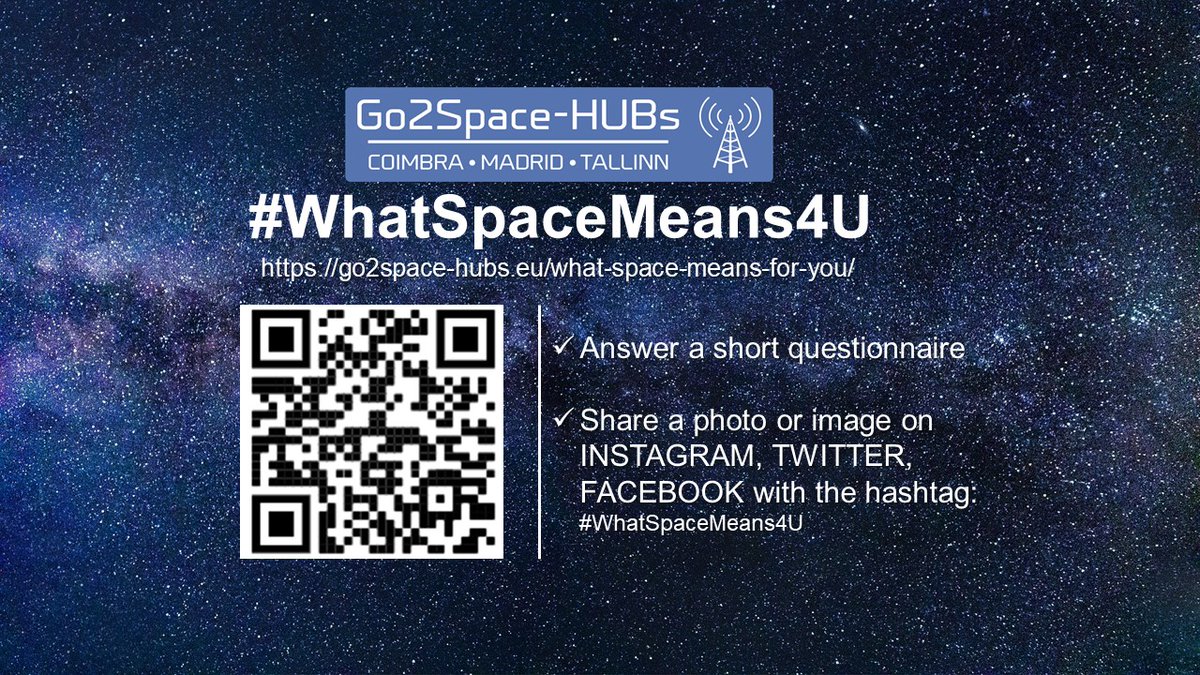 go2space_hubs's tweet photo. 🛰️🌍#Copernicus Relay @MadridAeroSpace Cluster at #Go2SpaceHackathon presents the #WhatSpaceMeans4U campaign 👉https://t.co/N4hyXk6766 @CopernicusEU @parqUC3M @soblooservices @EU_GNSS @defis_eu @Clusters_EU @EU_EASME @EU_H2020 @CDTIoficial @madrimasd @een_madrid @EEN_spain #EGNSS https://t.co/UeX7BUmj4m
