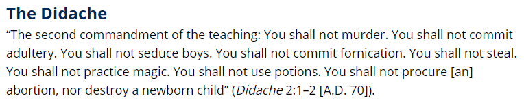 The Didache (A.D. 70)