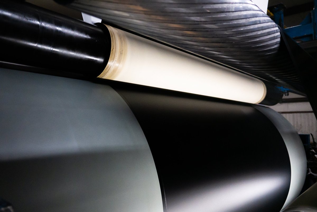CoatedFabrics's tweet photo. Best way to endure a snowy week.... Do some R&amp;D and production runs of #exterior #fabrics .  #awnings , exterior shades and more...Oh My! https://t.co/XVKhQU56YB