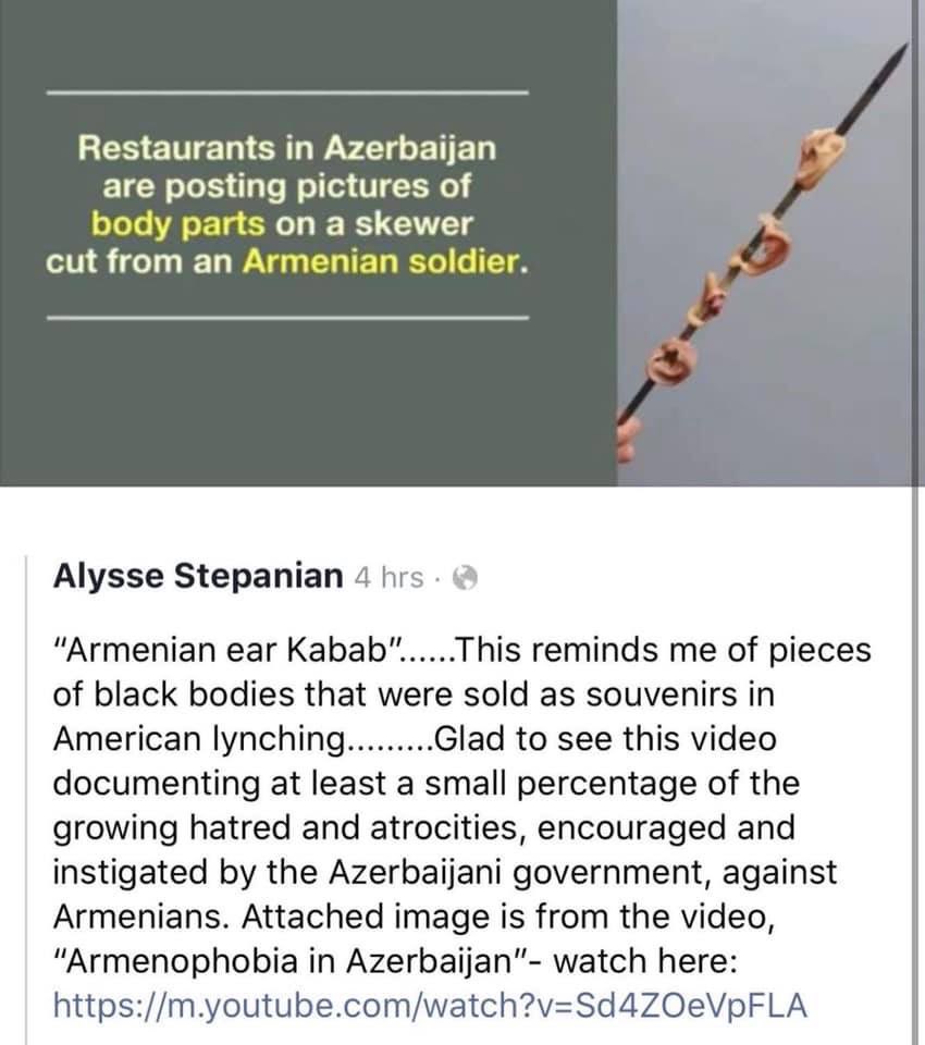 hyefighters's tweet photo. More proof (as if any more was even needed) that these are NOT people...rather a sub species.   NO TRACES of humanity🖕🏼🇹🇷 🖕🏼🇦🇿 #azeriwarcrimes #sanctionazerbaijan #sanctionturkey #turkish &amp; #azeri atrocities. https://t.co/h9k3zvw45c