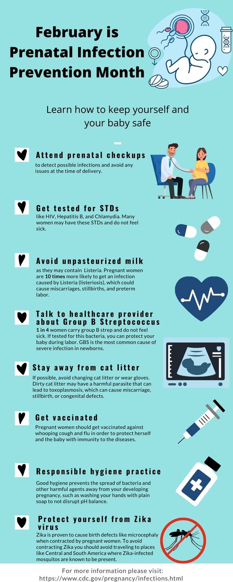 MayaLHKahn's tweet photo. February is International Prenatal Infection Prevention Month #NSUFLORIDABSPH https://t.co/s8H7kSn51f