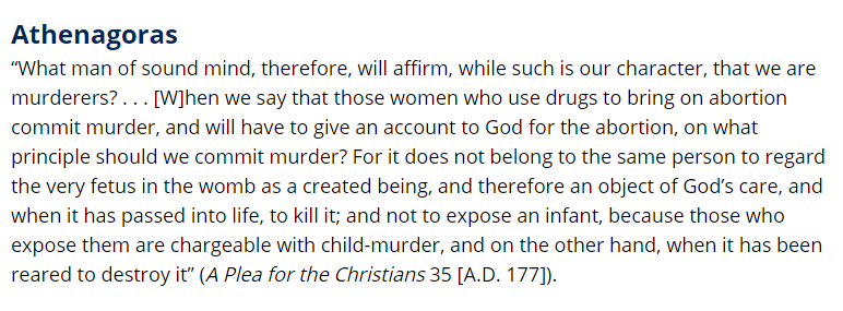 Athenagoras, "A Plea for the Christians" (A.D. 177)