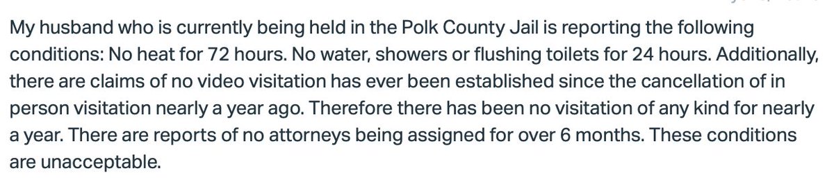 3) Polk county - No running water.