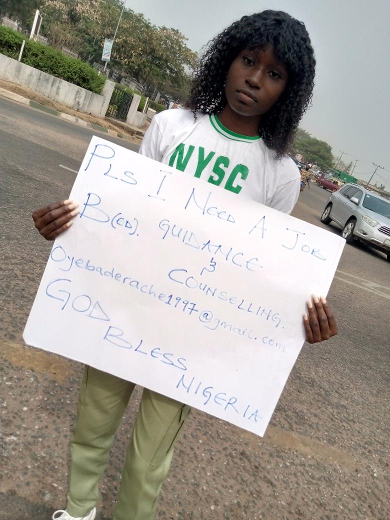 Please I need a job as monthly allowance stops today

Email: oyebaderache1997@gmail.com