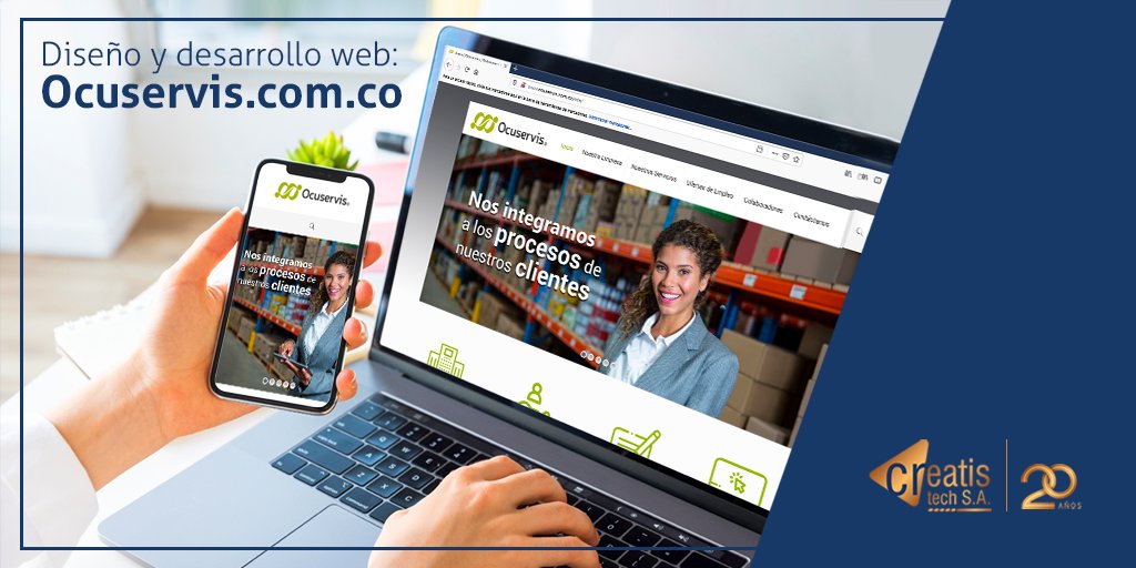 creatistech's tweet image. Te invitamos a visitar nuestro nuevo diseño y desarrollo web 🌐: Ocuservis

#DigitalMarketing 🎯 #MercadeoDigital #WebDesign #DiseñoWeb #UX  #InformationArchitecture  #SEO #SEM #DigitalMarketing #Publicidad #SocialMediaMarketing #PaginasWeb

ocuservis.com.co