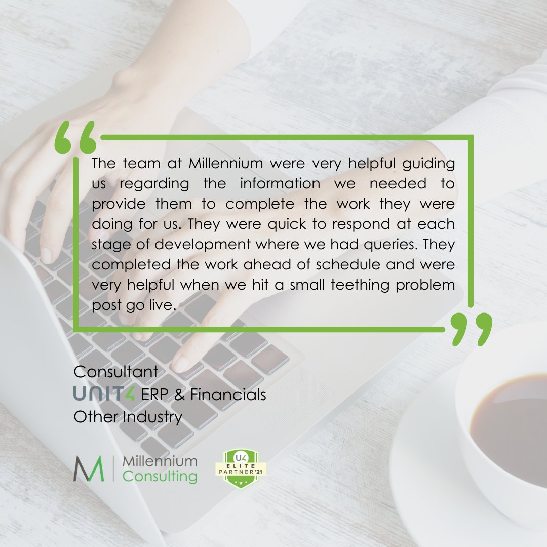 __Millennium__'s tweet photo. Read one of the great 5⭐reviews from the @ravenintell report. 
Download your copy here 👉https://t.co/PYKRclR8f7 

#unit4 #elitepartner21 #ravenintel #review #download @Unit4Global https://t.co/hDsWrN9AnZ