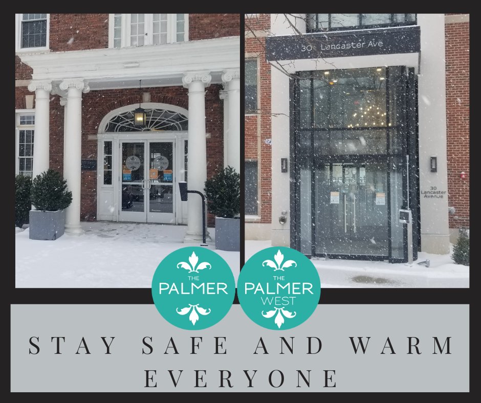We  want everyone to stay safe and warm during this snow storm. 
#livethepalmer #staywarm #livepalmerwest #whentheweatheroutsideisfrighful #snowstorm #mainlineliving #livethemainline #mainlineapartments #brr