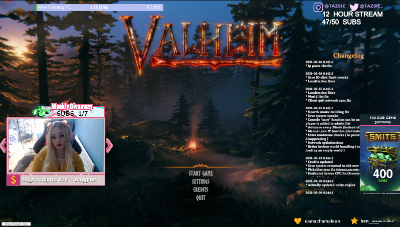 Tazsie_'s tweet photo. FIRST LOOK - IS IT REALLY THAT GOOD? 

https://t.co/A5nqSA2dJ3 

#Valheim #gaming #gamergirl https://t.co/bb2uOHELu0