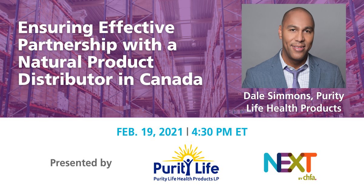 CAhealthfood's tweet photo. Interested in distribution but not sure where to start? 

Learn how by joining this interactive presentation with Dale Simmons, @purity_life, at NEXT by CHFA tomorrow!

Register to learn more: https://t.co/f68fpkAuy4

#CHFAnext #easytodobusinesswith #distribution #naturalproducts https://t.co/0bzbv01aC1