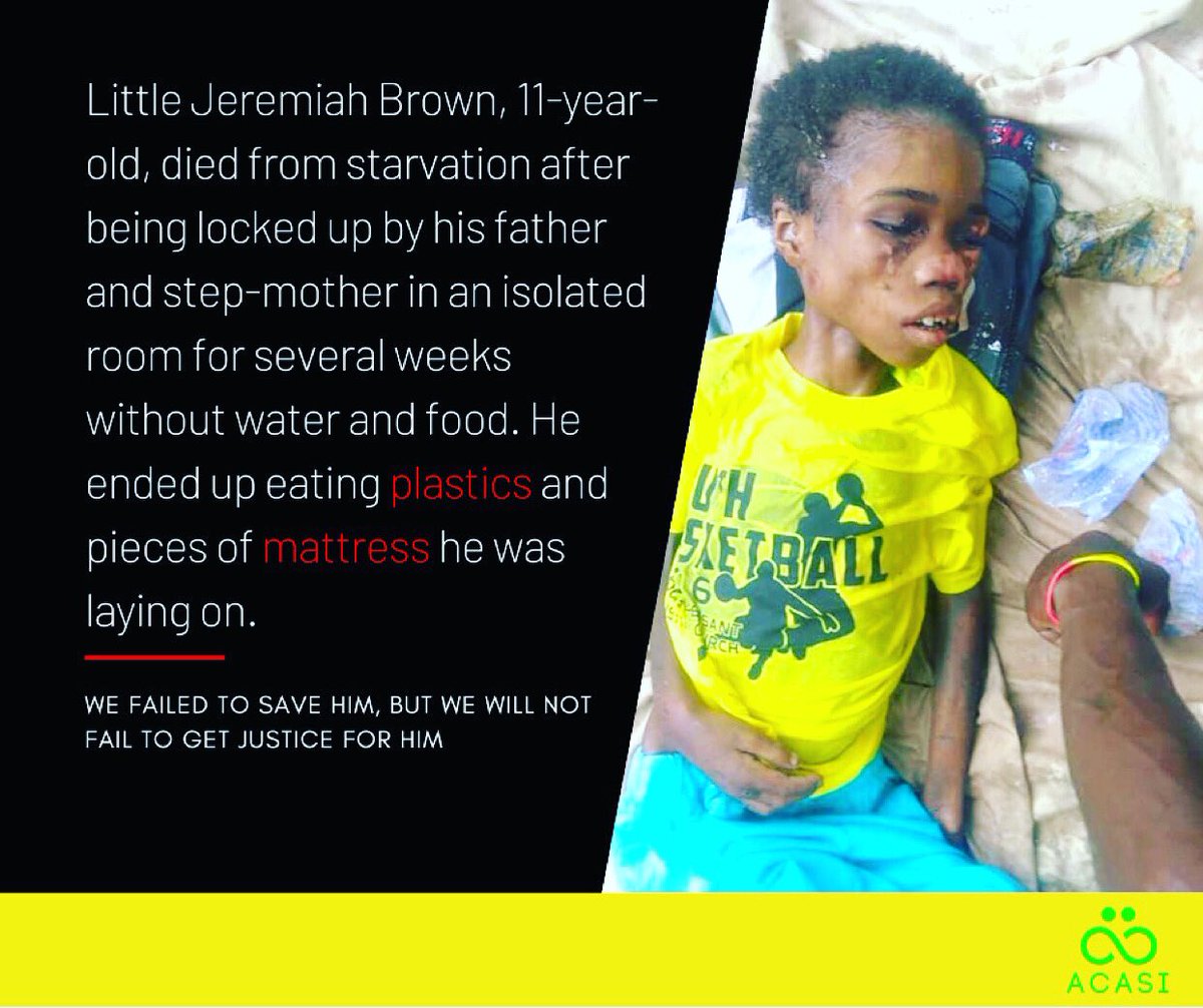 ActionIlls's tweet photo. We may have failed to feed you like any other child, we may have failed to give the life that any child would deserve, but we promised you this— we will not fail to get you the JUSTICE you truly deserve! 

#justice #justiceforjeremiahward😭💔🙏✊ https://t.co/f6O0Mkr2sd