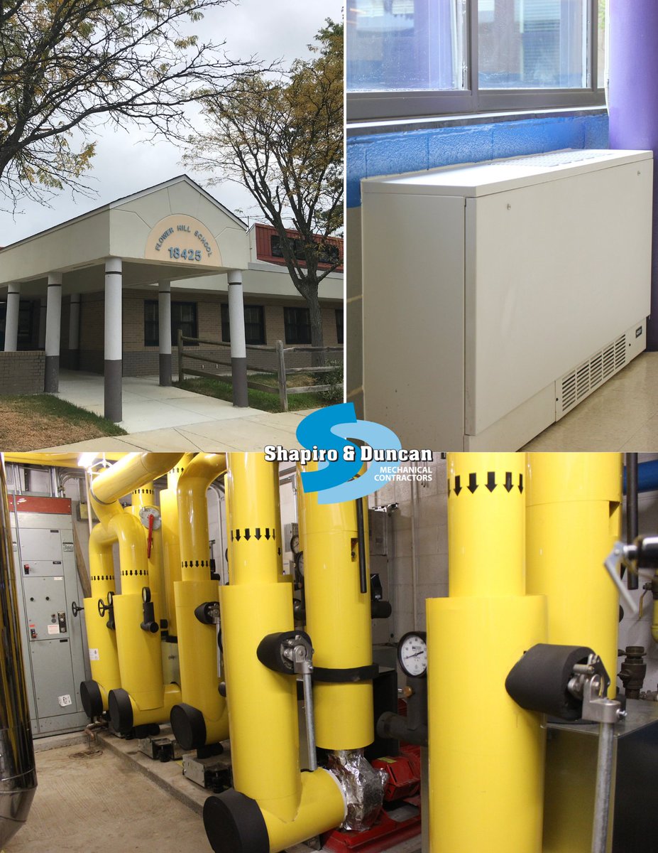 Tasked with modernizing critical systems throughout the Flower Hill Elementary School, S&amp;D installed large air handling units on the school's roof.  

Read the case study here. shapiroandduncan.com/portfolio-flow…