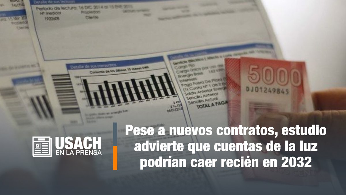 #UsachEnLaPrensa I El estudio que destaca @ElMercurio_cl pertenece al Departamento de Ingeniería Eléctrica de la <a href="/usach/">Universidad de Santiago de Chile</a>, a raíz del inicio de la devolución del PEC, mecanismo mediante el cual se congelaron las tarifas luego del estallido social.

➡️bit.ly/EstudioUsach