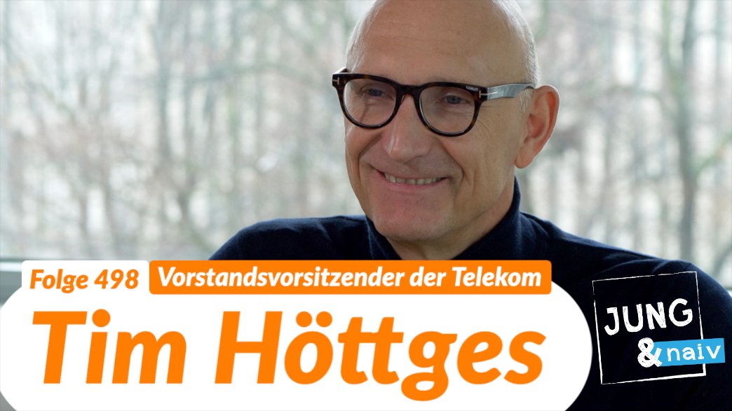 Neues Interview mit dem Vorstandsvorsitzenden der @deutschetelekom AG, Tim Höttges über seinen Wer…