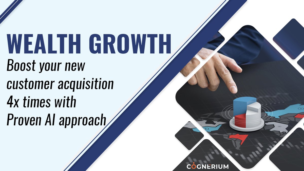 cognerium's tweet photo. Wealth Growth

Boost your new customer acquisition 4x times with Proven AI approach register now.

https://t.co/eK6arSQdSx

#AI #digitaltransformation #digitalpartners #ArtificialIntelligence #Creditunions #smallbanks #banking #SmallBusinesses #Digital #finance #investment https://t.co/fycEXQBBG7
