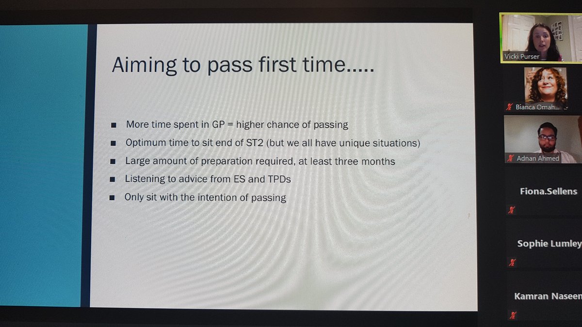 Six Steps to Success at MRCGP: AKT1 is underway with @vickipurser . This is the first in a series of six focused webinars aimed at discussing what is needed for success during GP training. Each session will be facilitated by a GP Associate in Training. bit.ly/3iMzaaV