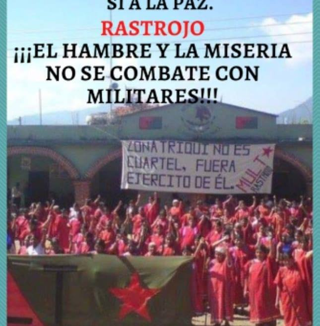 crisoltriqui's tweet photo. Colegas, la campaña de rechazo a la militarización de la zona triqui va tomando forma en las redes sociales #NoMásMilitares https://t.co/f8bDHBQCLJ