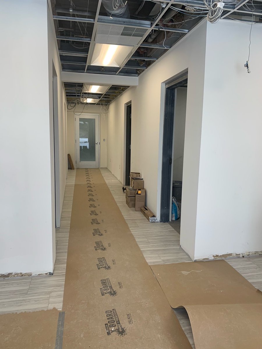 T2Designs's tweet image. Some #behindthescenes progress shots of our renovation project with Fisher Dynamics! 

#t2designs #commercialinteriordesign