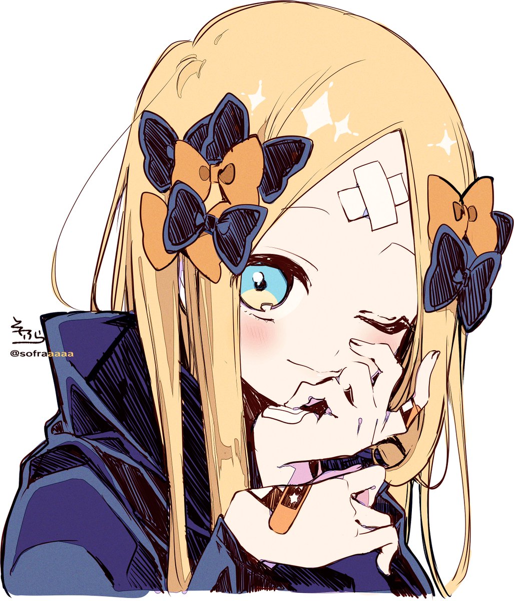 Fgo 手に絆創膏をつけたウィンクアビーちゃんが可愛すぎる Fgo 手に絆創膏をつけたウィンクアビーちゃんが可愛すぎる