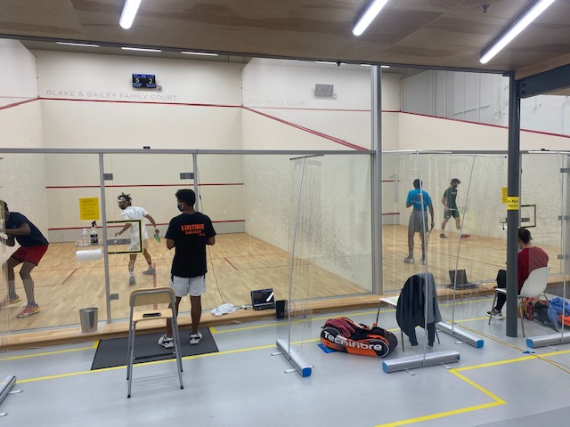 USSQUASH's tweet photo. ⚫️↔️📚 Converting Courts to Classrooms at #AtlantaCommunitySquash

The #CommunityAffiliate was forced to adapt during the pandemic to serve the community's health and academic well being by creating an innovative squash and learning pod structure.

📰: https://t.co/Lrk1MngJRR https://t.co/Sx1vdAIBz6