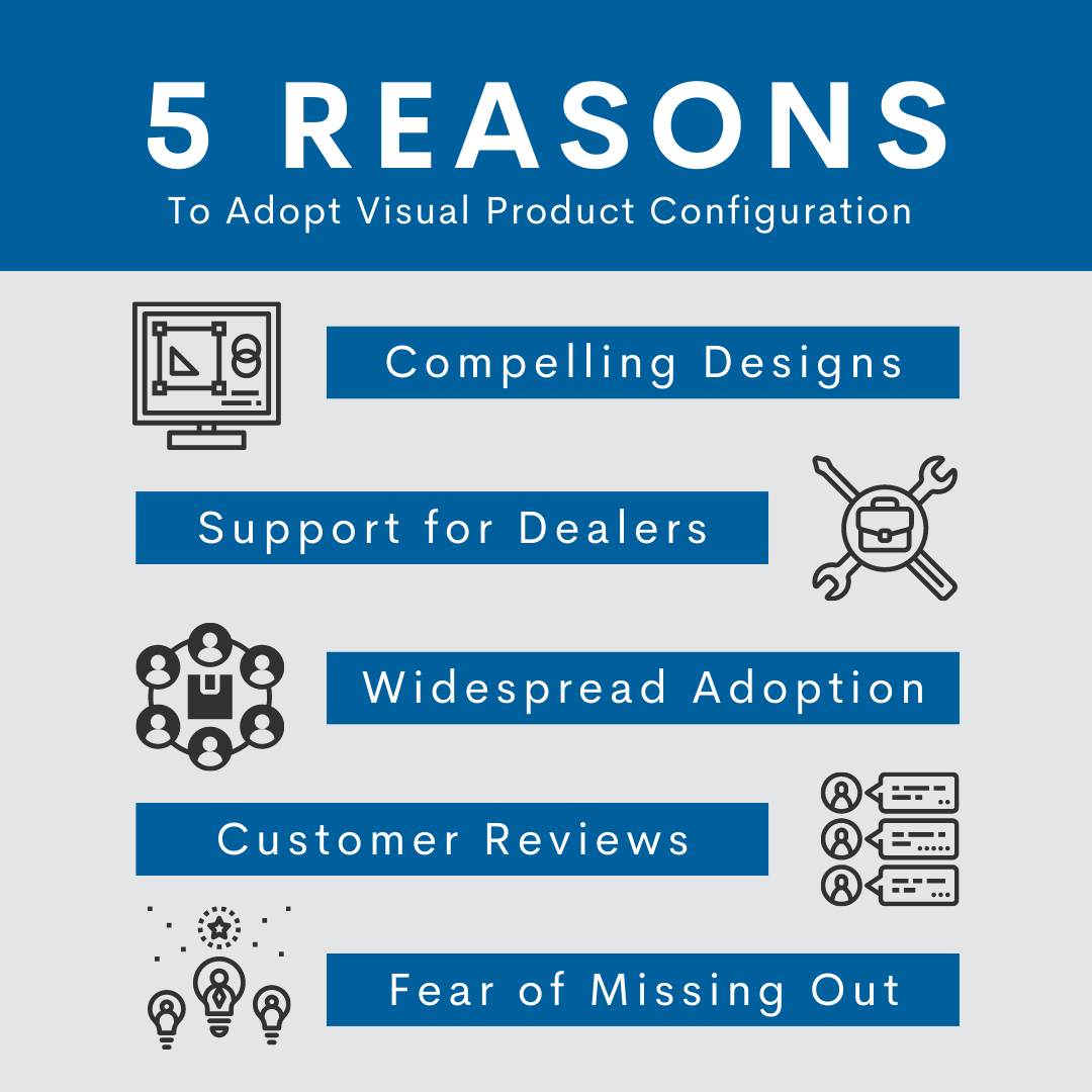 AutoQuotesLLC's tweet image. Visual product configurations increase buyer engagement by providing customers with a preview of their designs. Adoption of this technology is projected to grow as demand increases. Learn more here: hubs.li/H0GSlLd0
#digitalacceleration #visualconfiguration #fes