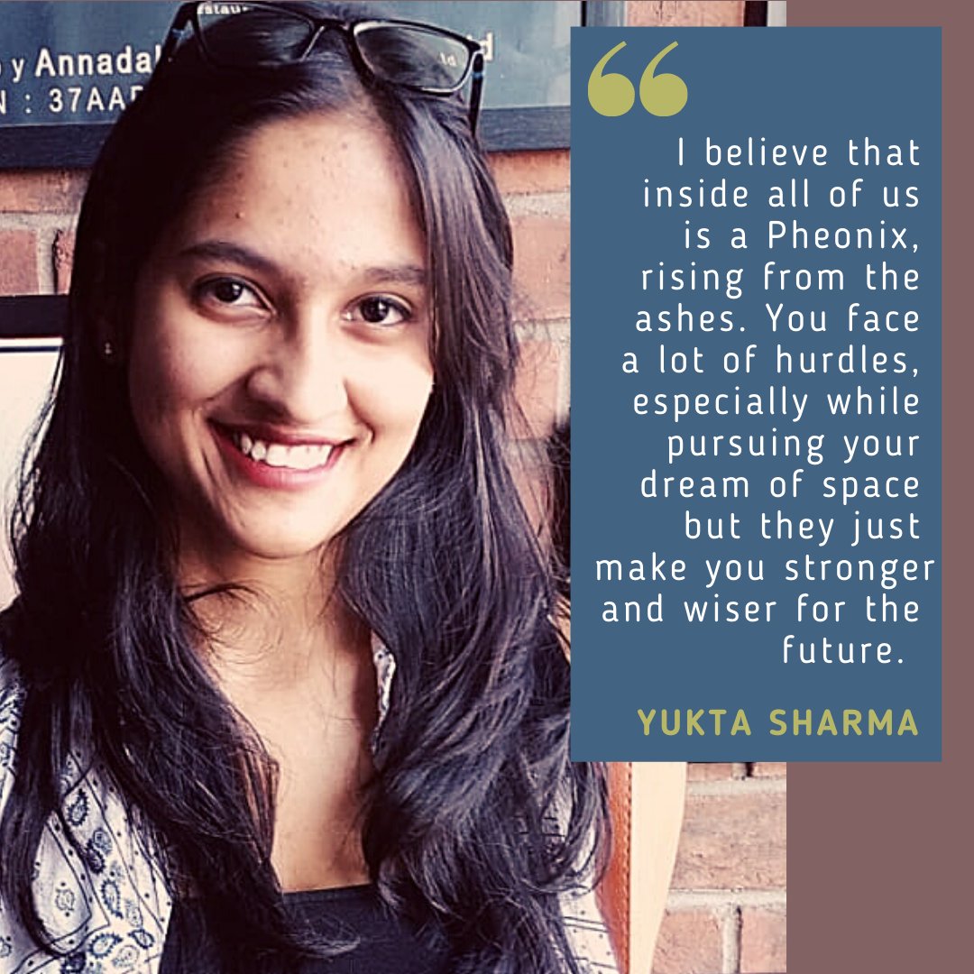 MEET A 🌟 OF SPACE: Yukta Sharma! She is an aspiring #AerospaceEngineer and #Astronaut! #Space4all #Astronaut #Womeninstem #womeninengineering #SheRunsSpace #Space4Women #s4w instagram.com/p/CKbpnCXD38k/…