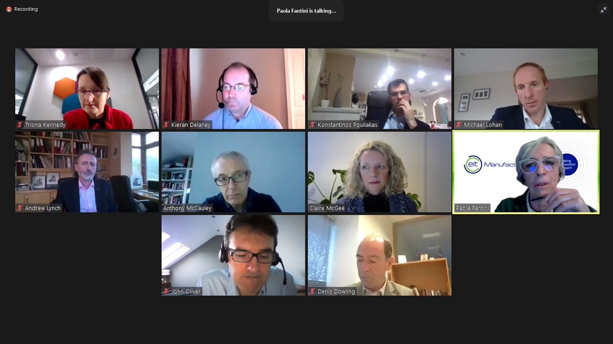 I_Form_Centre's tweet image. Upskilling for the Digital Future of Industry&apos; - a partnership with @EU_Commission  for EU Industry Week 2021 saw a roundtable discussion strive to identify how the EU and national governments can help education institutes to provide workforce development solutions to industry.