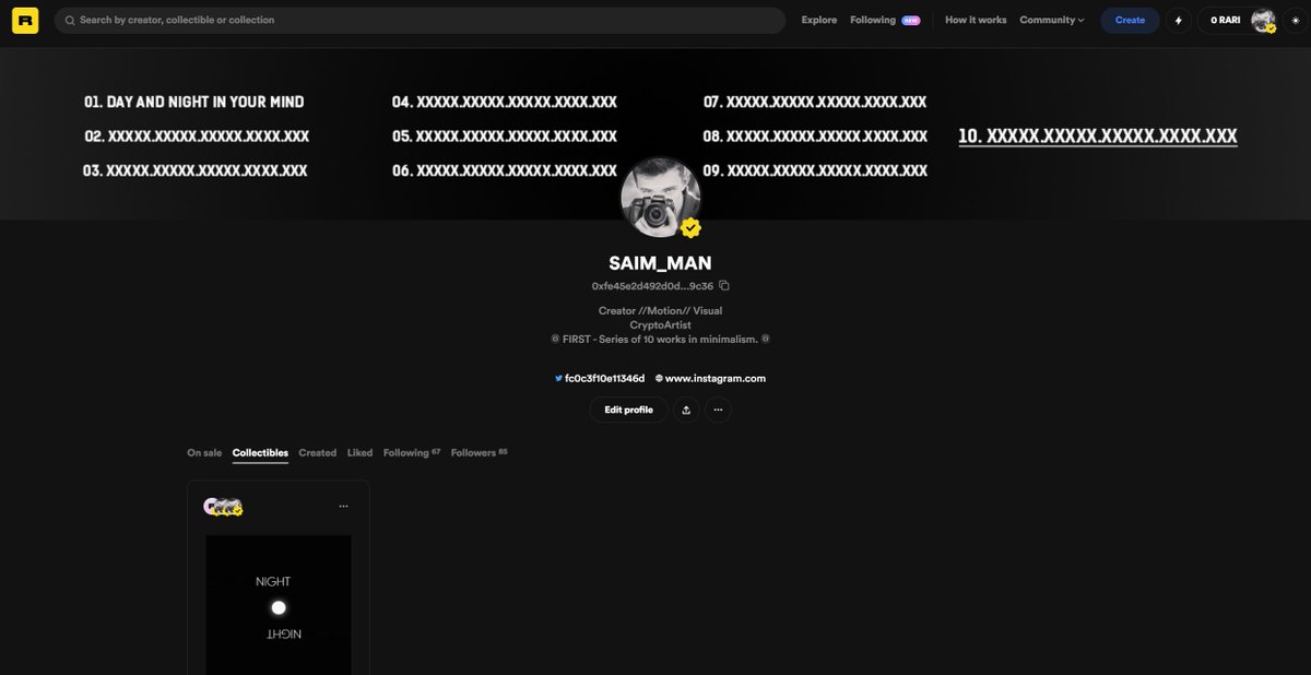 Yeah! Thanks <a href="/rariblecom/">BLH PoC</a>! I’ve been verified on Rarible!
You can check my first art:
app.rarible.com/token/0x60f801…