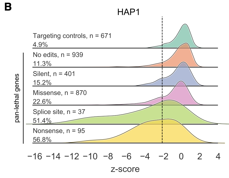 We made all-in-one lentiviruses to deliver a guide and the C>T Base editor (CBE). We performed negative selection screens (loss-of-function mutations in essential genes, assayed via growth) and positive selection (resistance to vemurafenib).