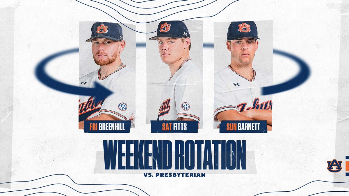 Bull ➡️ Fitts ➡️ Barnett

Bringin' the heat this weekend. 🔥

#WarEagle