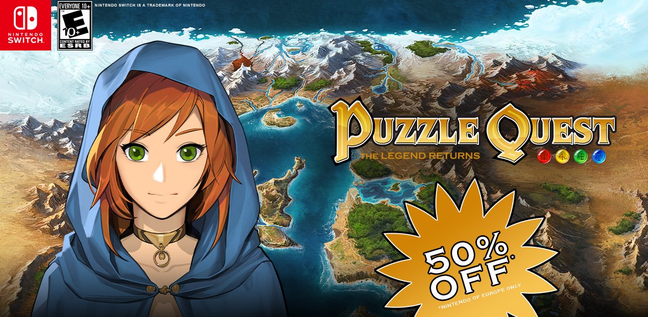 Rendezvous fotoelektrisk intelligens D3 Go! on Twitter: "Puzzle Quest: The Legend Returns is 50% off for a  limited time in the D3 Go! @NintendoEurope Winter Sale! Share this deal  with a friend and play the