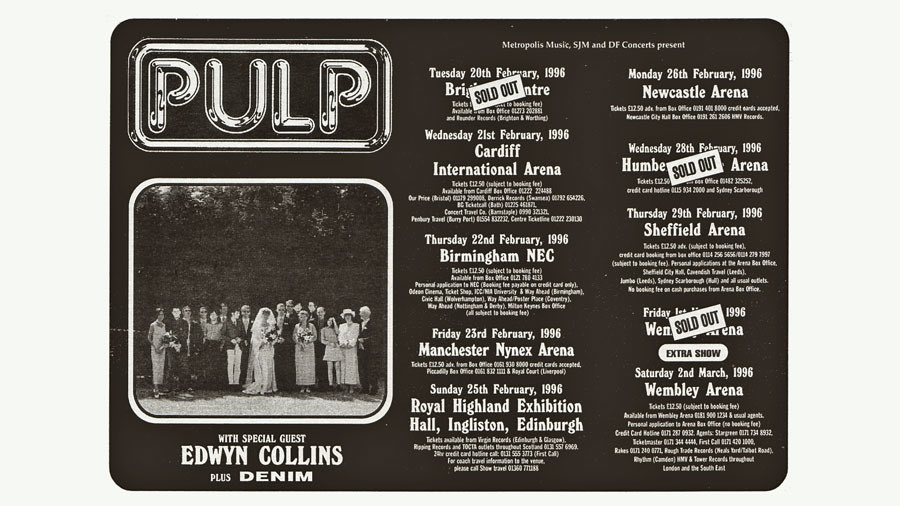 By 11am Pulp were back on the road heading down to Brighton for the first night of their UK arena tour. 8/31