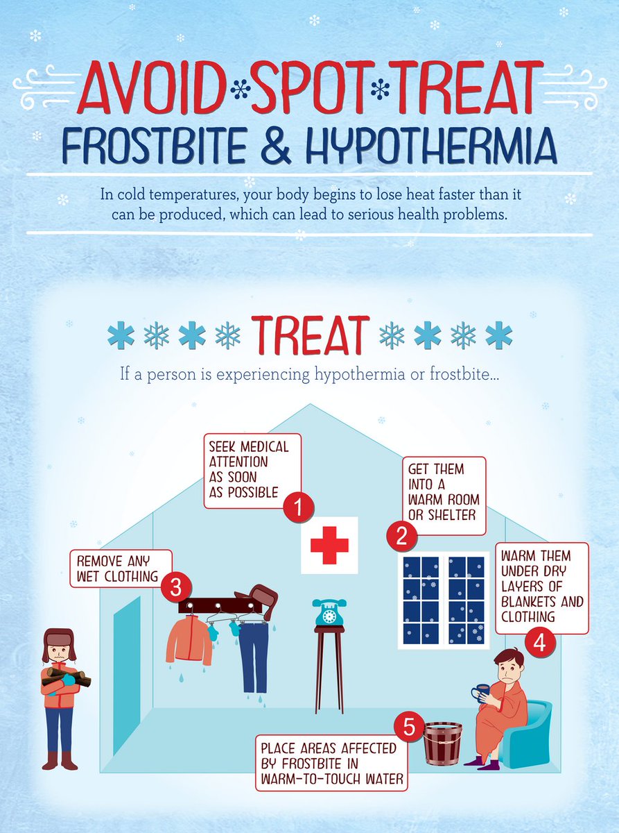 JudgeCortez's tweet photo. If a person is experiencing hypothermia or frostbite...know how to treat them.
🧥❄️ https://t.co/wAfkA8xr8B