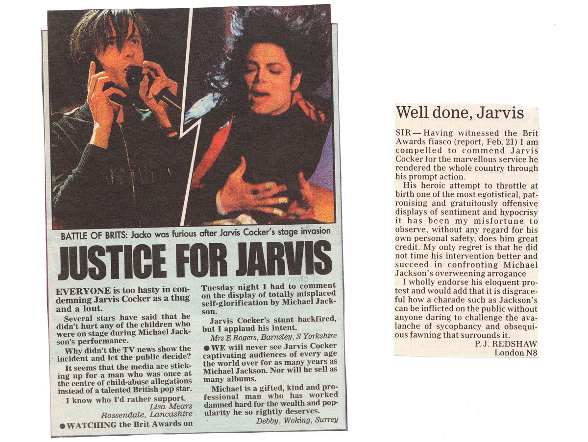 That footage marked a turning point. On the Sunday evening ITV broadcast an uncut version of the whole awards ceremony. Public opinion was moving overwhelmingly in Jarvis’ favour. 21/31