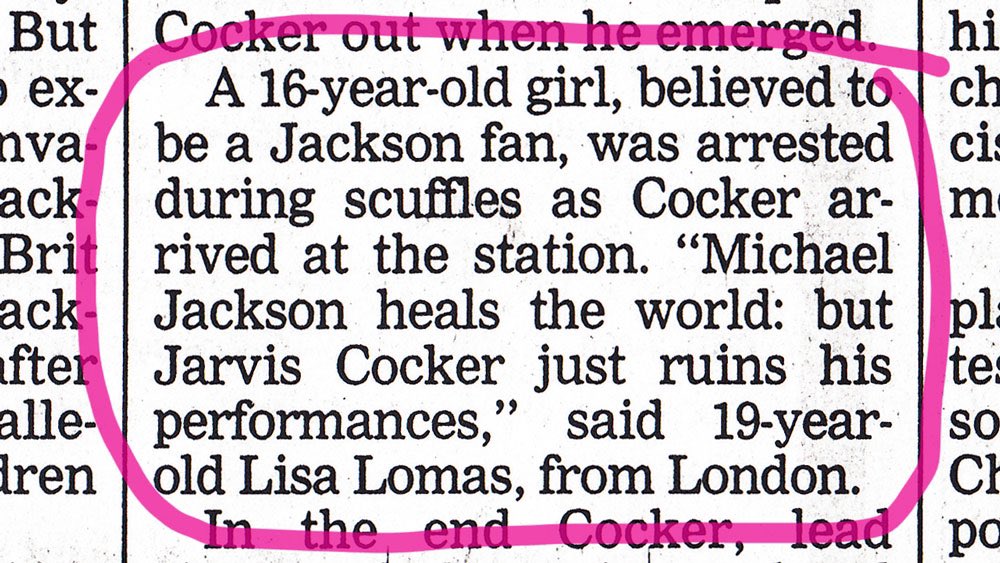A wry observation from The Guardian’s Gary Younge:“His interview at Kensington Police Station had been timed to perfection: an hour after schools closed and 40 minutes before Blue Peter.”Gotta love Lisa’s quote below. 23/31