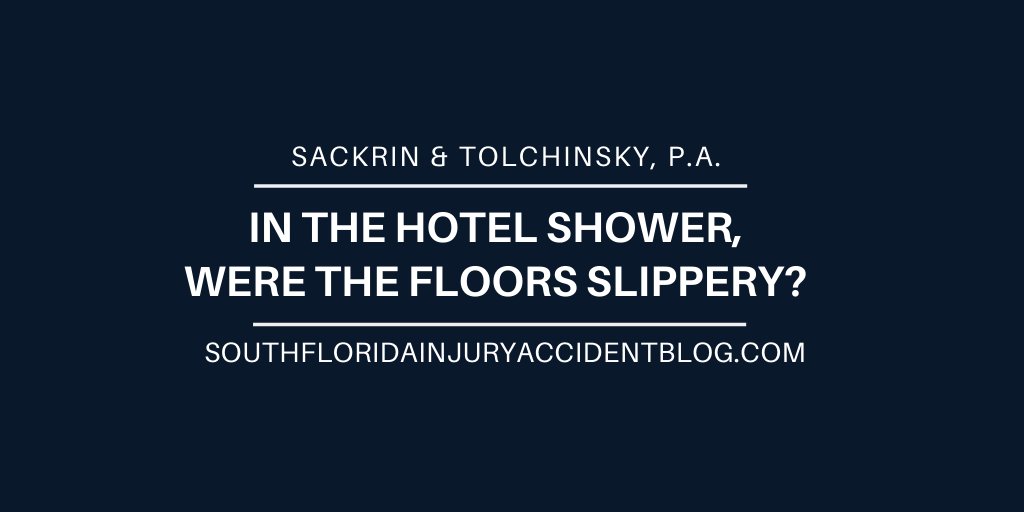 Proving Negligence: Who is responsible for your fall? Get answers about bath mats, handrails, and the duties hotels have to protect their guests. There are several issues to address when considering a hotel slip and fall claim. loom.ly/a7TSSEA #provingnegligence #hotels