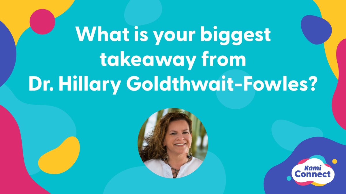 🙏 Thank you so much Dr. Hillary Goldthwait-Fowles (<a href="/hillary_atp/">Hillary Goldthwait-Fowles</a> ) for the amazing session on accessible learning 🤝 

If you missed it, be sure to catch it on our youtube channel later in the week -   kami.app/youtubechannel