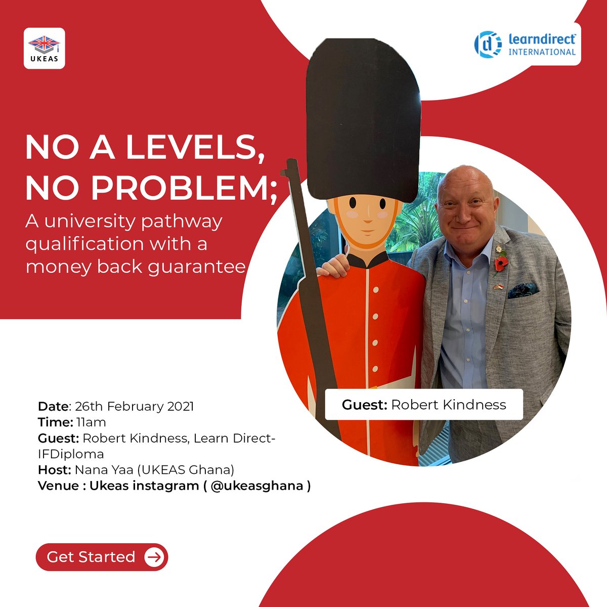 idpghana's tweet photo. No A Levels, No problem
Join in our IG live session next week with Mr. Robert Kindness to learn more on the IFD qualification.
Date: 26th February 2021
Time: 11am
Venue: Instagram live (@ukeasgh)
Tag someone who needs this.
#ukeasghana
#ifdiploma
#learndirect
#alevels https://t.co/wwaKBaAUMH
