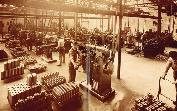 Another #ThrowbackThursday! This snap in time is from way back in 1935, at a #Montabert factory. In 1935, Suzanne Montabert led an expansion of the Montabert product line and adds the Joy-Sullivan line of products.