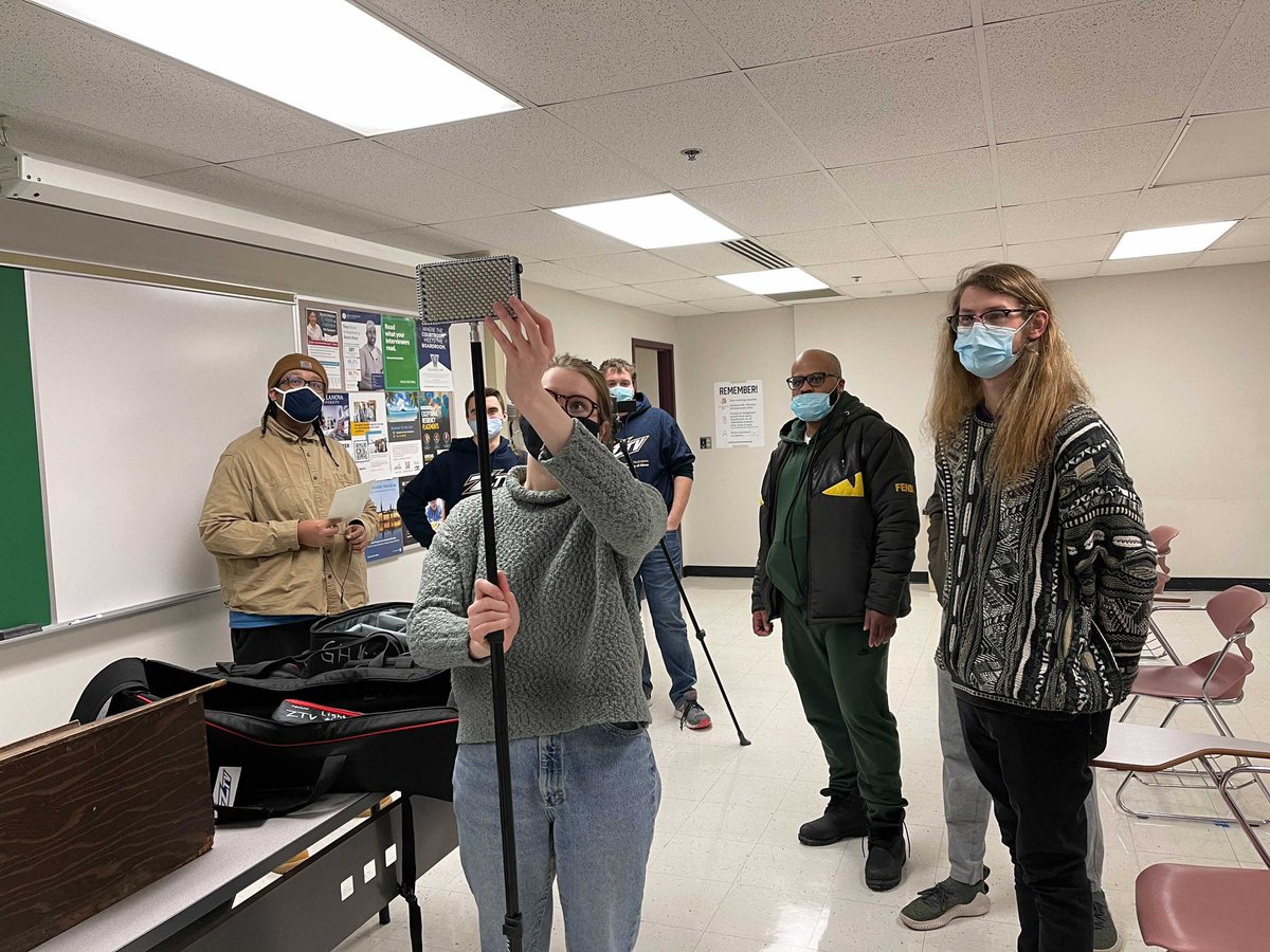 ZTVAkron's tweet photo. We had a handful of students fill out new member applications last month and last night we started training! We can’t wait to see what the next generation of ZTV members will make. #makemedia #makeadifference https://t.co/pR7ggPxVXF