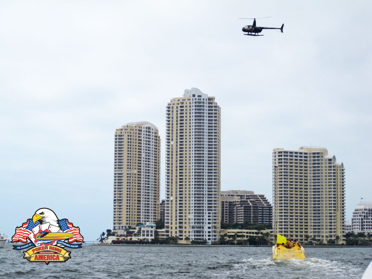 Poker Runs America 2010 looking back to a Miami Scene with the  Poker Runs Pace Boat leading the way.
--------------------------------------------
#pokerrunsamerica #miami #miamibeach #miamiflorida 
#helicopter #photooftheday #photography #performance
#performanceboats