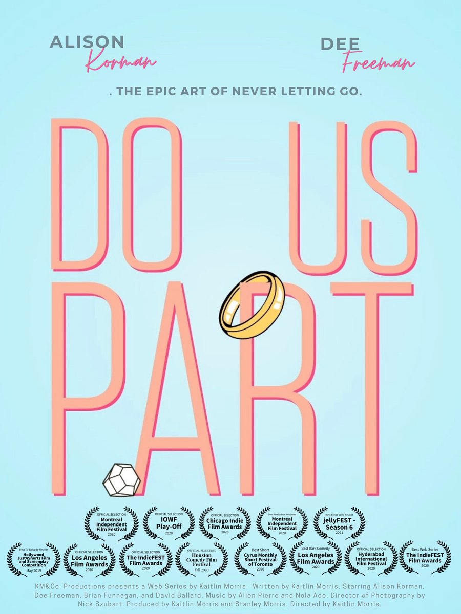 DoUsPartSeries's tweet photo. @GoIntoTheStory In this absurdist dramedy series, a disillusioned widow works through marital issues with her unfaithful, and recently deceased husband. It's the Epic Art of Never. Letting. Go. Season 1 Premiere: https://t.co/zJwq2SPctW https://t.co/eXcY8yYcOb