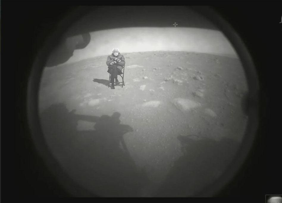 Most recent pic from Mars Perseverance lander. Amazing. @NASAPersevere #MarsPerseverance #CountdownToMars