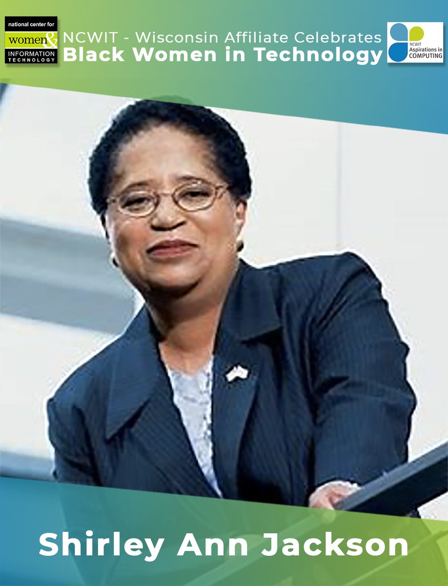 Dr. Shirley Jackson - the first African American woman to earn a Ph.D. from MIT (specializing in Physics). She leveraged her knowledge to advance telecommunications research at Bell Laboratories, influencing the portable fax, touch tone phone, caller ID &amp; call waiting. #Blacktech