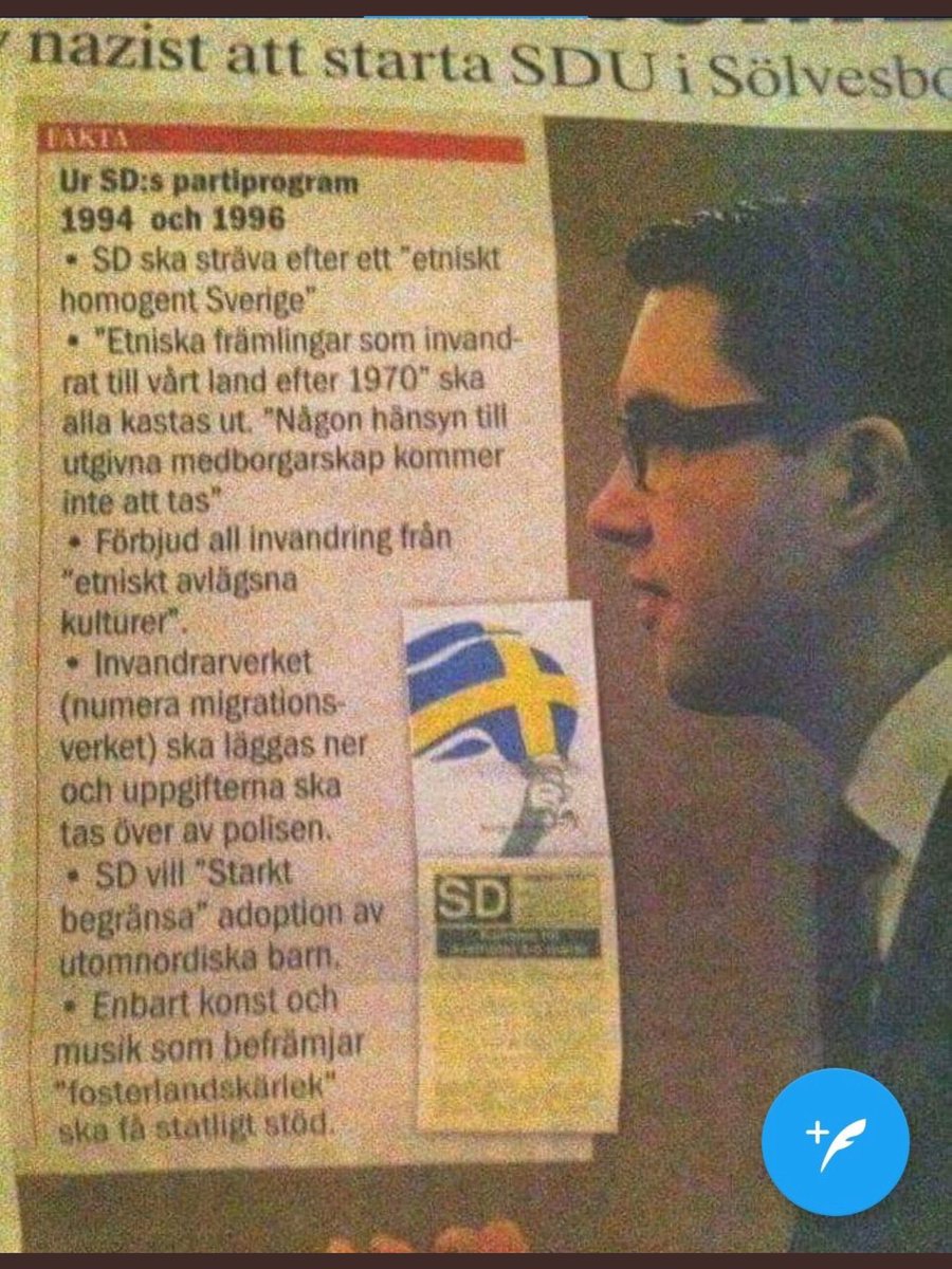 strandhall's tweet photo. Det alla vettiga människor nu borde fundera på är att @jimmieakesson och @sdrik nu känner att sånt här är det ok att säga helt öppet i Sverige. Det är det Sverige han ser 2021. Det är inte mitt Sverige. Hur har vi kunnat tillåta det offentliga samtalet att spåra ur på detta sätt. https://t.co/BszHAsvGh3