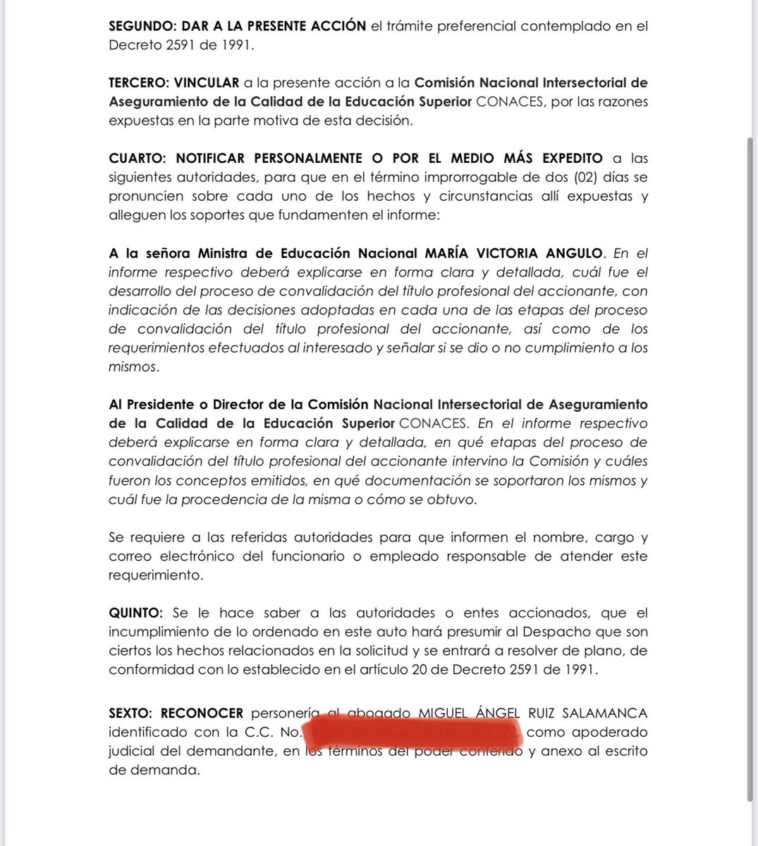 MARScompanyLaw's tweet photo. Así continuamos nuestras acciones legales por parte de nuestra Firma por la Honra de los Maestros de los Médicos y todos los profesionales de nuestro país #justiciaparamiconvalidacion @juanchoparada  @juanpaovalle  @WRadioColombia @CaracolRadio  @ELTIEMPO https://t.co/8EdHX8ppfY