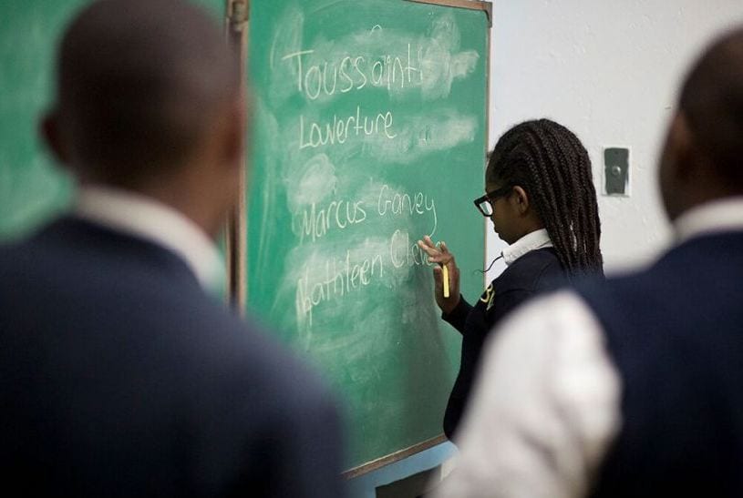 woskobgallery's tweet photo. #ThrowbackThursday to our exhibition in 2019 "Race and Revolution: Still Separate, Still Unequal," co-curated by Katie Fuller and Larry Ossei-Mensah. The show explored the ongoing issue of school segregation in the United States. https://t.co/w7e5wQYFi8