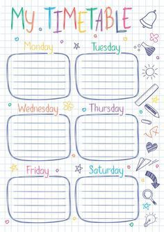 Kumpulan template jadwal pelajaran yang cantik & lucu-lucu —a thread