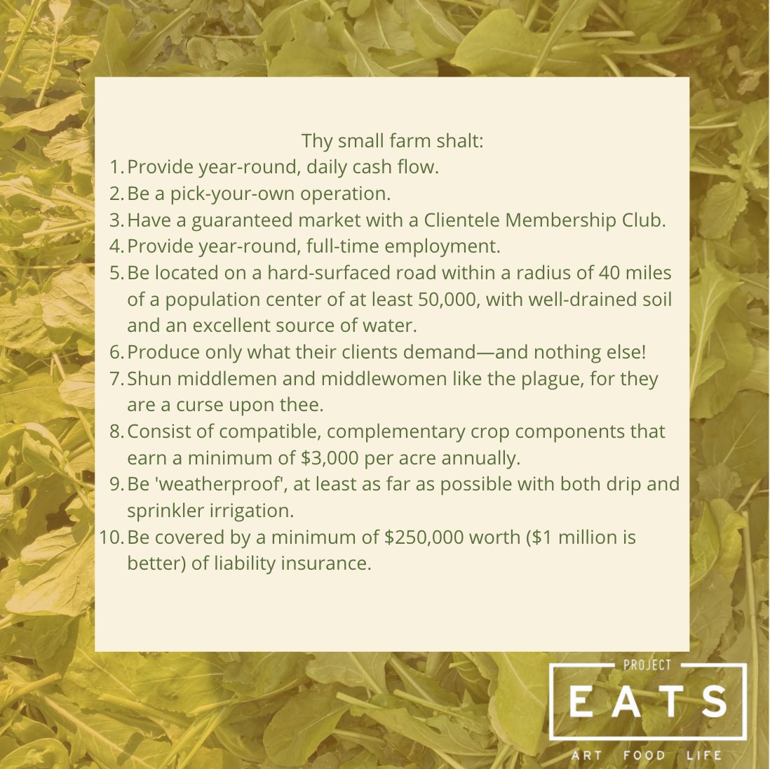 ProjectEATS's tweet photo. Through pursuit of an agrarian black middle class, Dr. Booker T. Whatley developed viable strategies for small farmers, including the Community Supported Agriculture (CSA) and pick-your-own(PYO) models.  

#csa #urbanfarming #blackhistorymonth https://t.co/wmoAbGK9UW