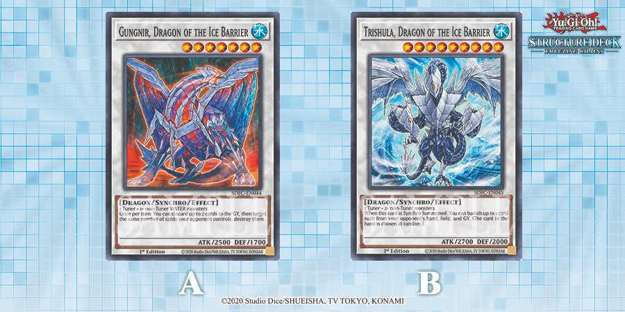 A. Gungnir, Dragon of the Ice Barrier B. Trishula, Dragon of the Ice Barrier #YuGiOh #YuGiOhTCG A. Gungnir, Dragon of the Ice Barrier B. Trishula, Dragon of the Ice Barrier #YuGiOh #YuGiOhTCG