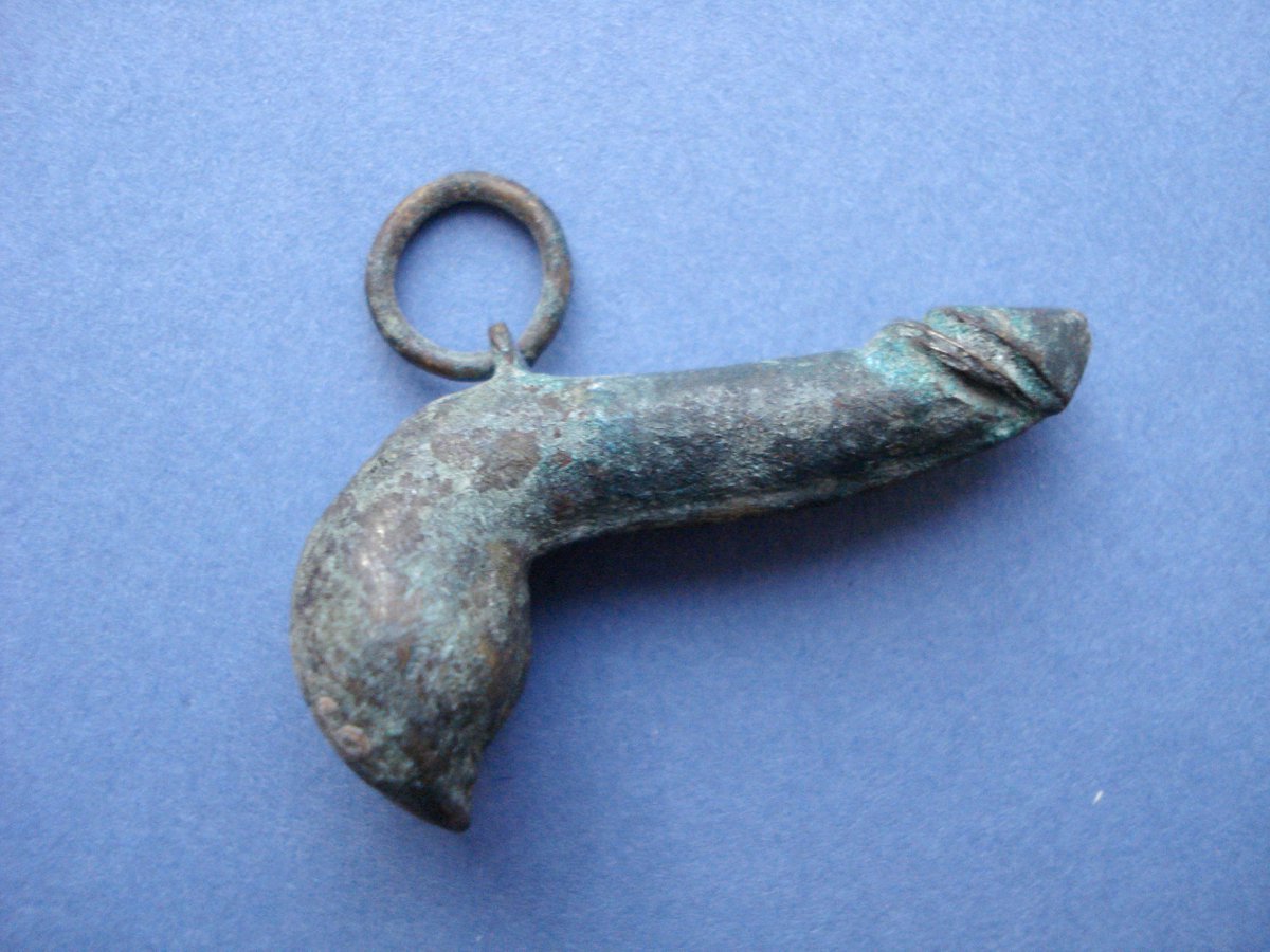 check out this bronze amulet, ca 1700! Insert bronze disease joke here. a/n M.556.